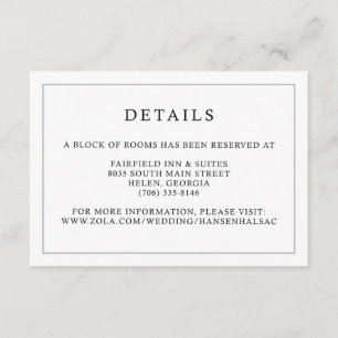 Carte des détails de la crête de monogramme Feuill