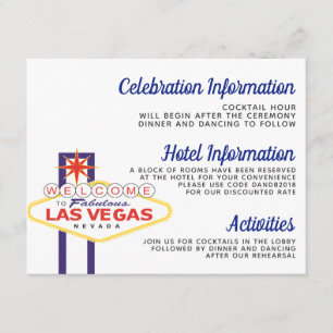 Carte des détails des signes Vegas