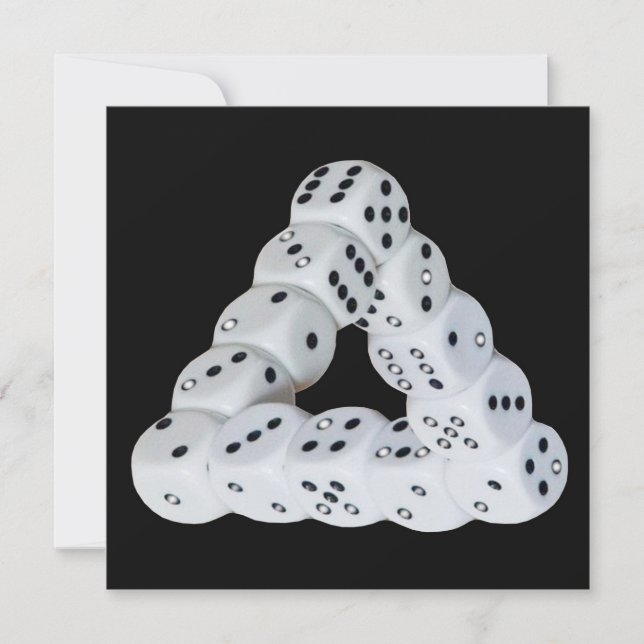 Carte Dés d'illusion optique (Devant)