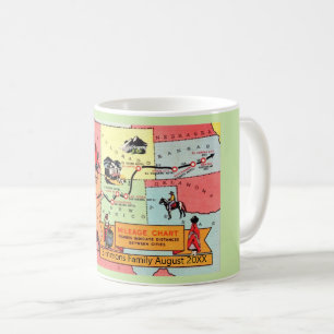 Carte des États de l'Ouest Mug personnalisé
