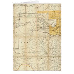 Carte Des États Du Kansas Et Du Texas