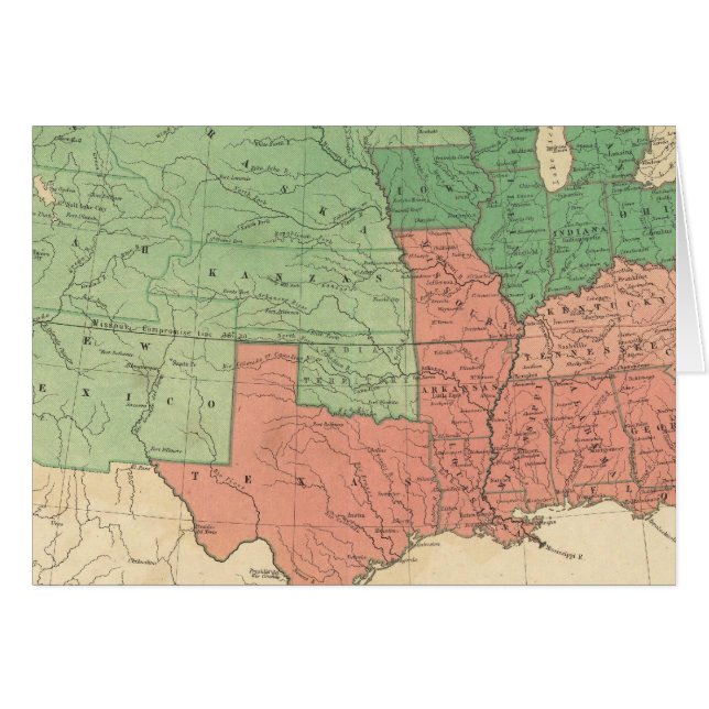 Carte des États-Unis 2 (Devant horizontal)
