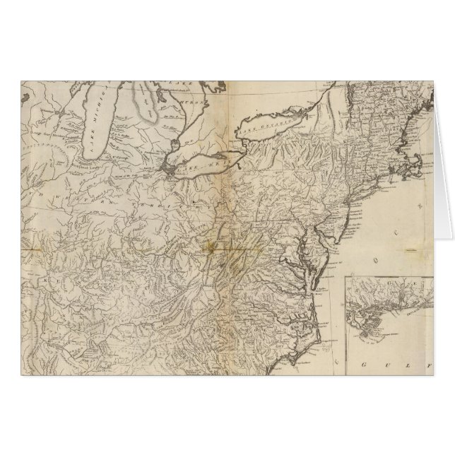 Carte des États-Unis 2 (Devant horizontal)