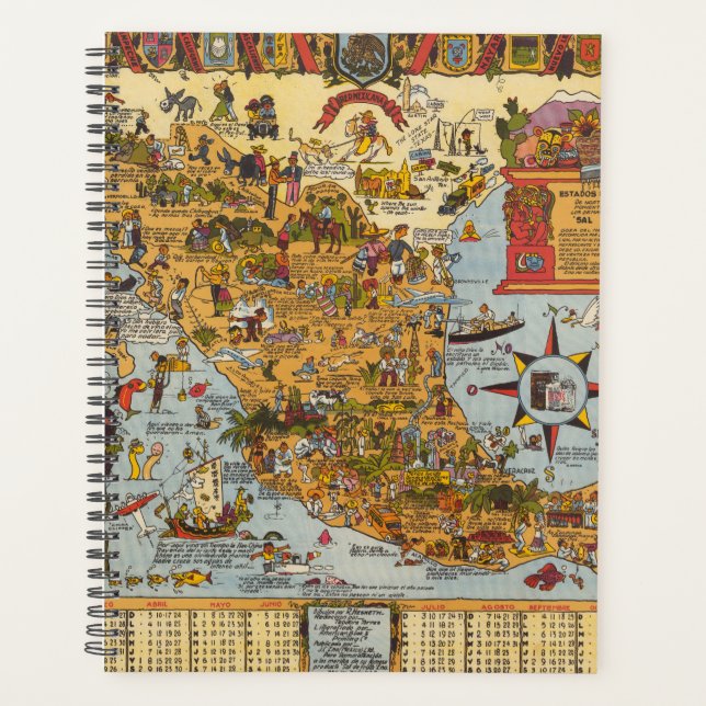 Carte des États-Unis du Mexique (Devant)