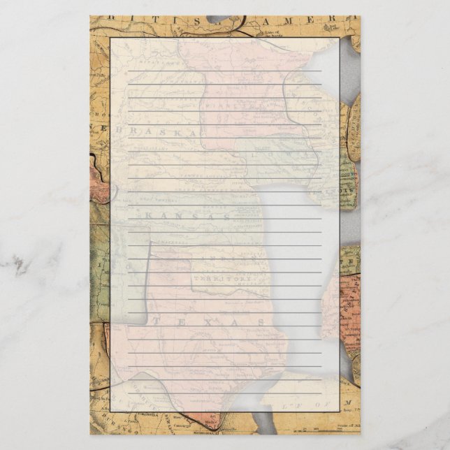 Carte des États-Unis et du Canada (Devant)