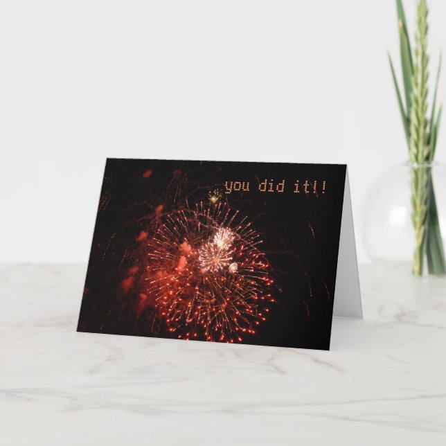 Carte Des FÉLICITATIONS… vous l'avez fait ! ! (Devant)