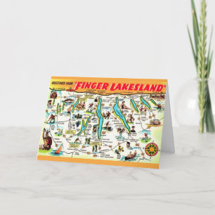 Carte des Finger Lakes de New York