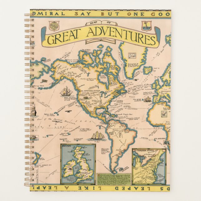Carte des grandes aventures (Devant)