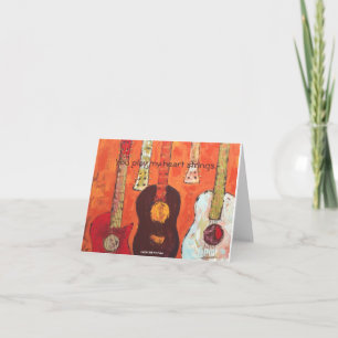 Carte des guitares, vous jouez mes ficelles de coeur.