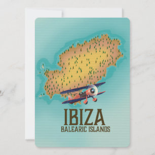 Carte des îles Baléares Ibiza