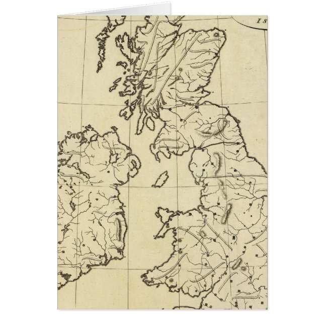Carte des îles britanniques (Devant)