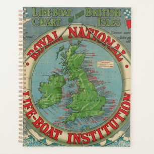 Carte des îles britanniques - Carte des bateaux