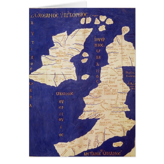 Carte des îles britanniques, de 'Geographia (Devant)