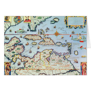 Carte des îles des Caraïbes