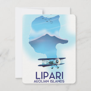 Carte des îles Éoliennes de Lipari