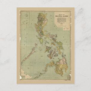 Carte des îles philippines (1908)