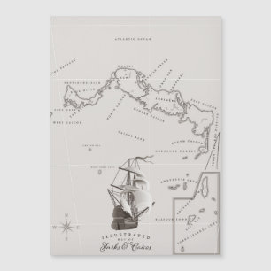 Carte des îles Turques et Caïques