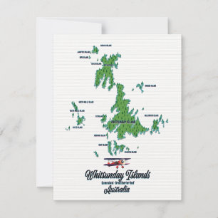 Carte des îles Whitsunday Australie