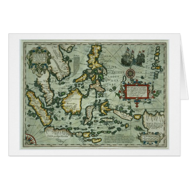 Carte des Indes est, pub. 1635 à Amsterdam (ha (Devant horizontal)