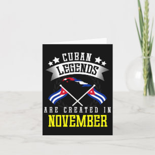 Carte Des légendes cubaines amusantes sont créées en nov