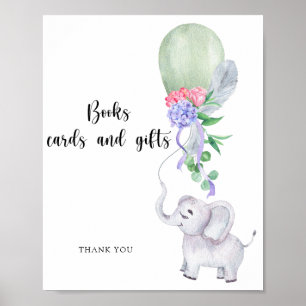 Carte des livres Elephant & Balloon et affiche des