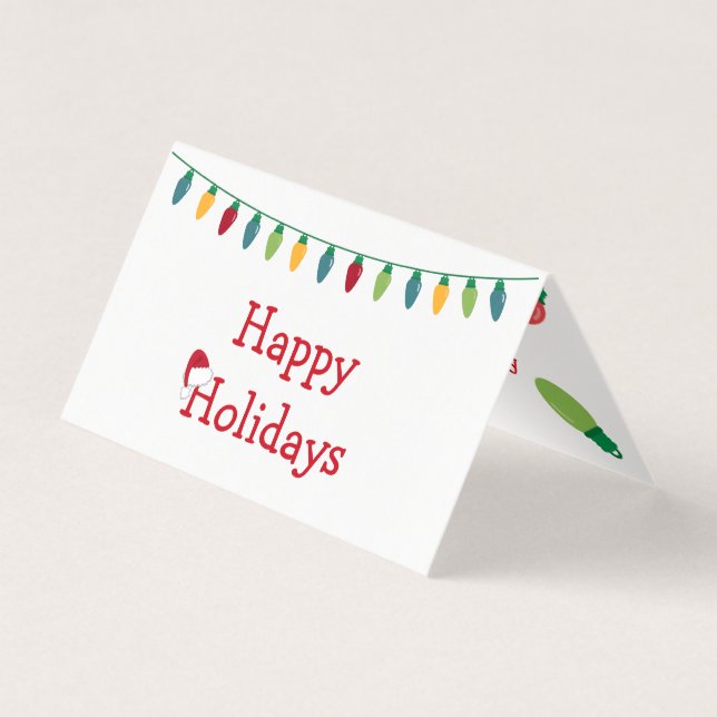 Carte des lumières de Noël #HolidayZ (Front)