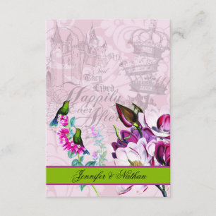 Carte des magnolias RSVP de colibris