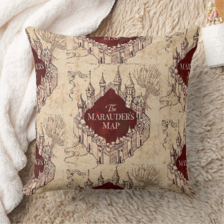 Carte des marauders Harry Potter Coussin