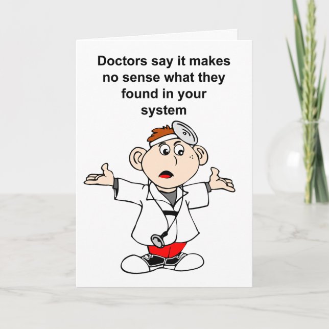 Carte Des médecins perplexes après des résultats de labo (Devant)