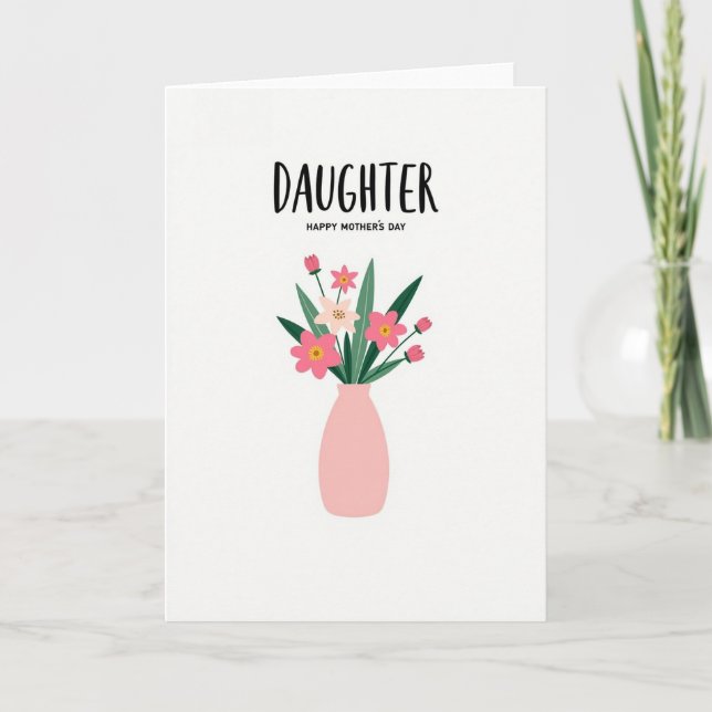 Carte des mères florales de Chevron fille (Devant)