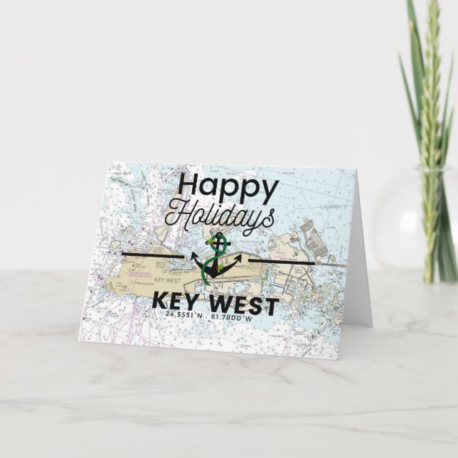 Carte des mers et des salutations - Key West (Devant)