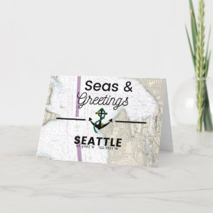 Carte des mers et des salutations - Seattle