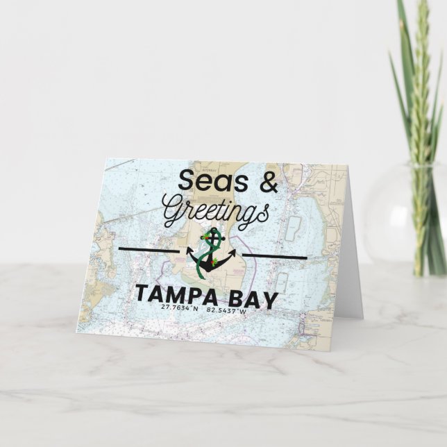 Carte des mers et des salutations - Tampa Bay (Devant)