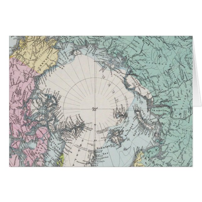 Carte des mers polaires (Devant horizontal)