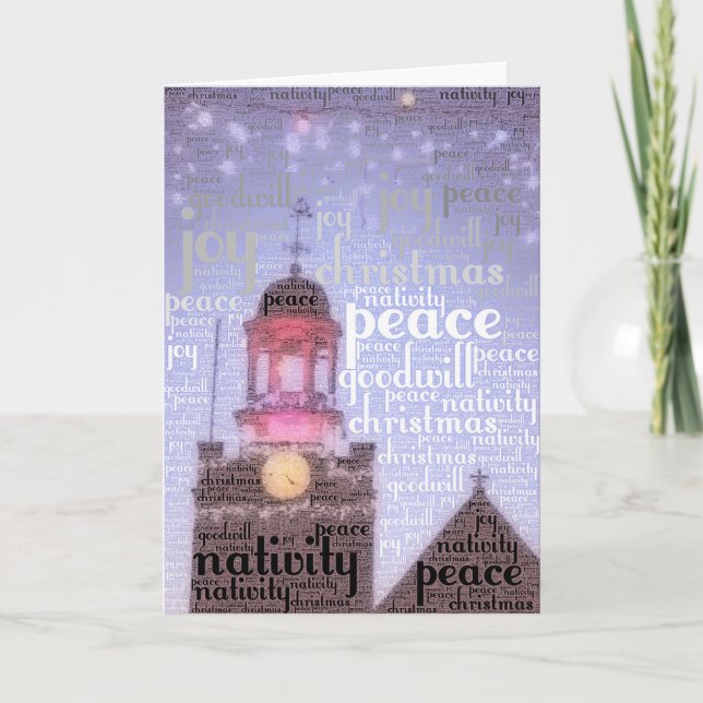 Carte des mots de Noël (Devant)