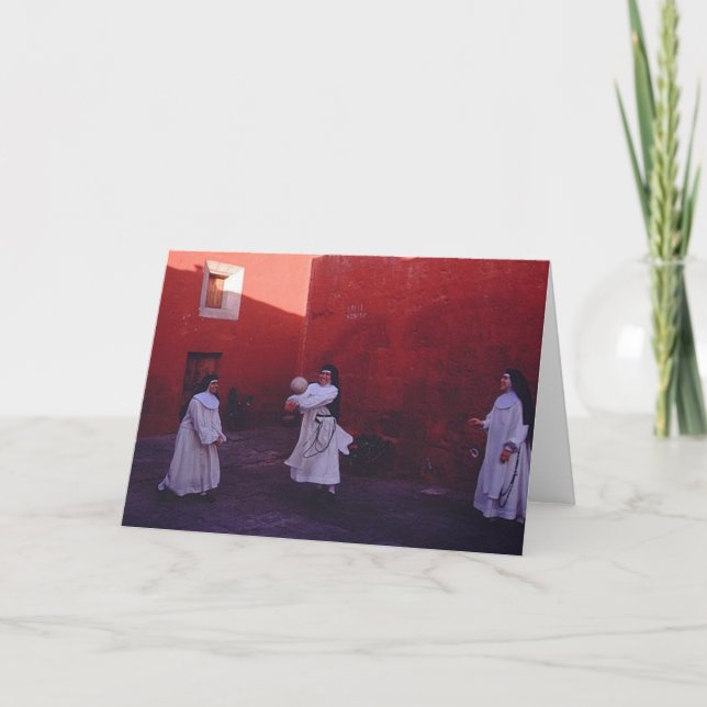 Carte des nonnes qui s'amusent ! (Devant)