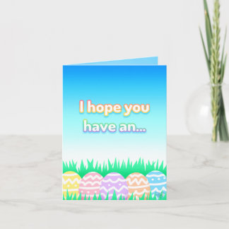 Carte des oeufs de Pâques