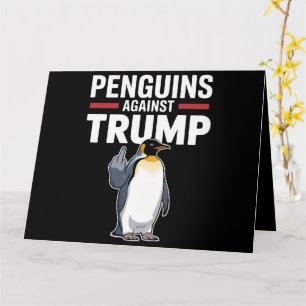 Carte Des palmes de pingouin contre Trump
