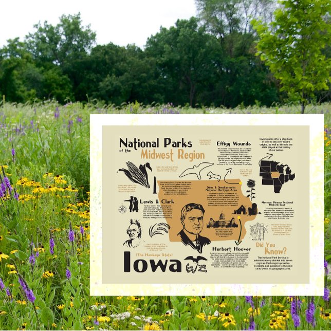 Carte des parcs nationaux de l'Iowa (Créateur téléchargé)