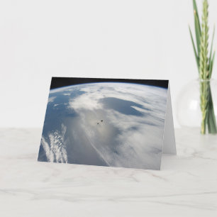 Carte Des Petits Satellites Orbitent Au-Dessus D'Une Par