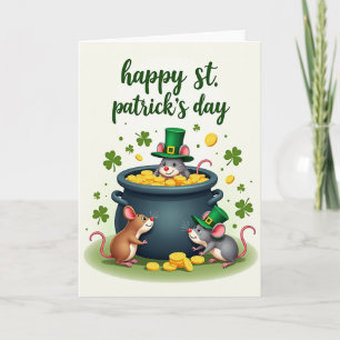 Carte des pièces d'or des souris Shamrock