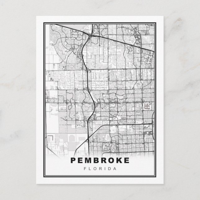 Carte des pins de Pembroke (Devant)