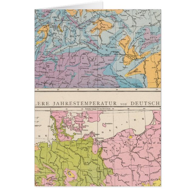 Carte des pluies allemandes (Devant)