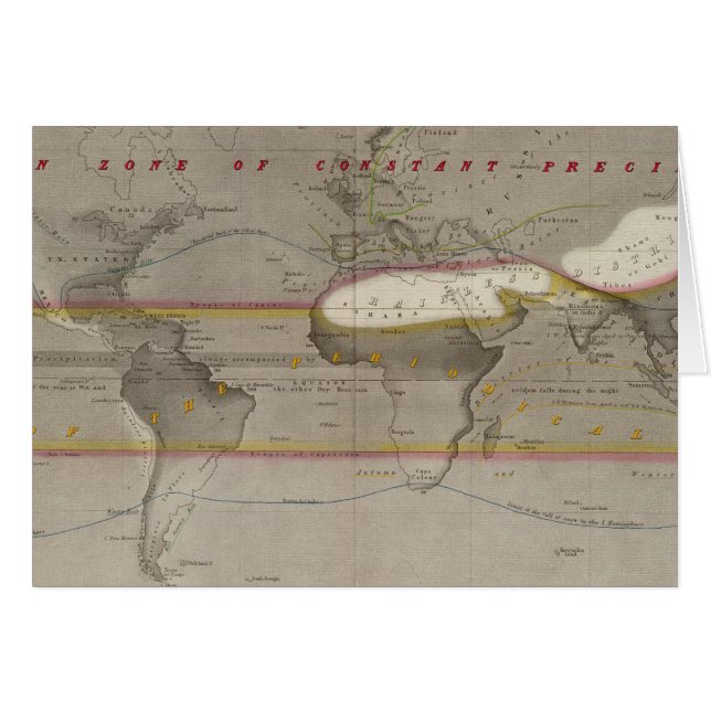 Carte des pluies hydrographiques (Devant horizontal)