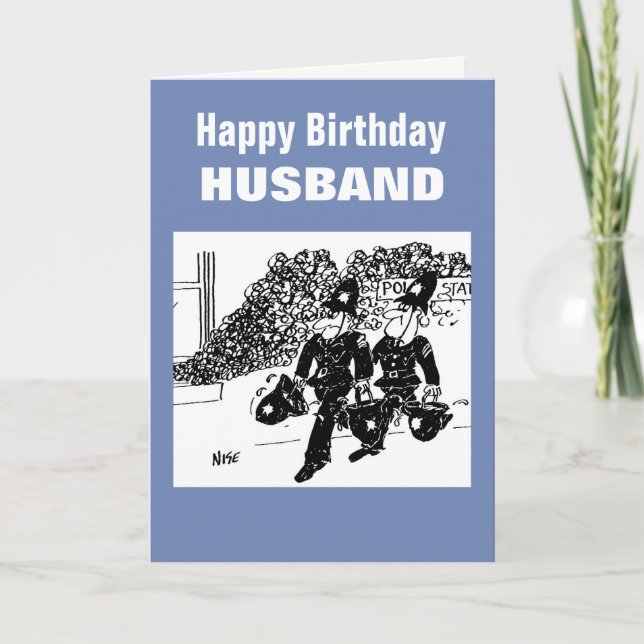 Carte Des policiers s'occupent d'un incendie au poste de (Devant)