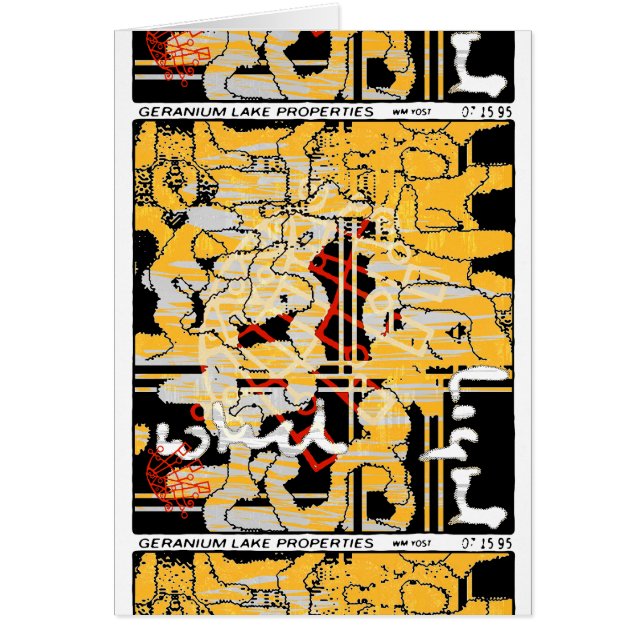 Carte des propriétés du lac Geranium (Devant)