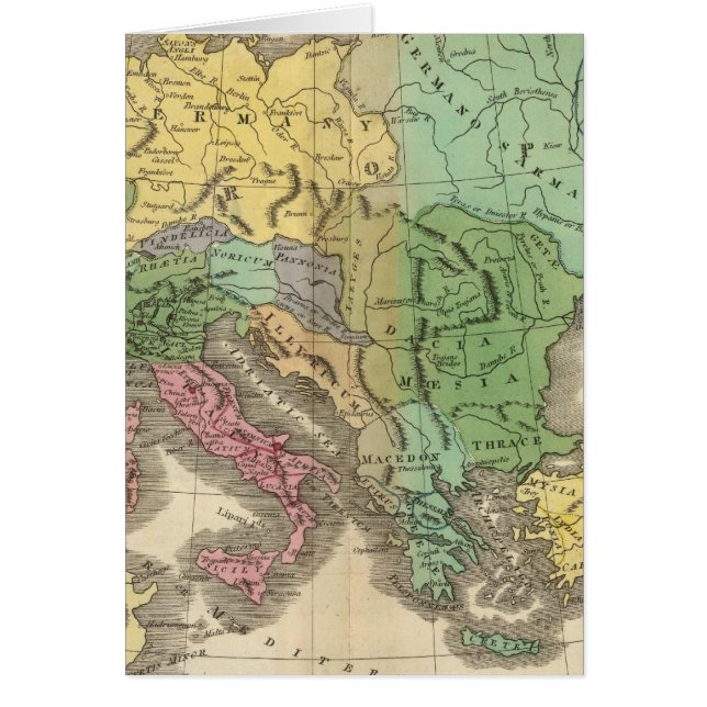 Carte des provinces de l'Empire romain (Devant)
