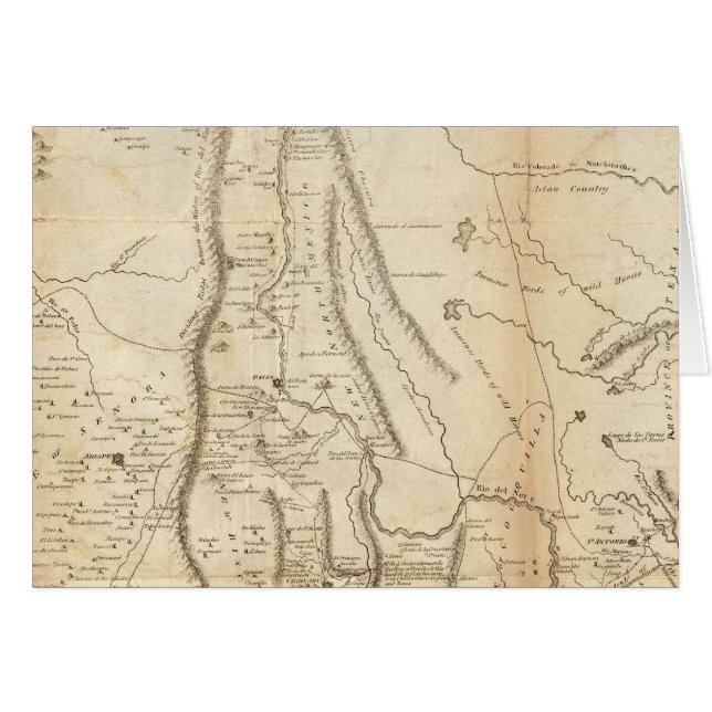 Carte des provinces intérieures de la Nouvelle-Esp (Devant horizontal)