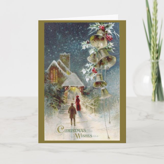 Carte des services et cloches de l'église Christma (Devant)