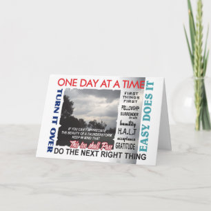 Carte des slogans de récupération en 12 étapes